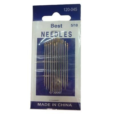 Set of needles 12pcs with gold head