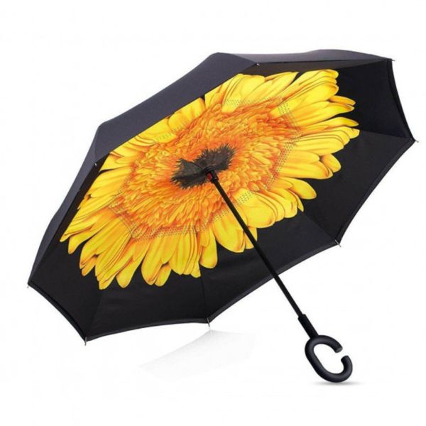 Reverse umbrella Yellow flower MO-2226