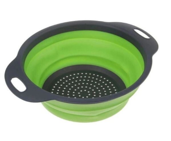 Folding silicone colander 22cm KH-3005